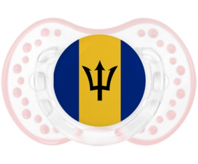 Barbados Flag lovi dynamic clásico retro-blanco-rosa-tierno