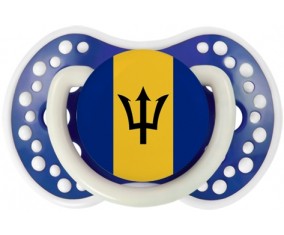 Bandera de Barbados lovi dynamic azul marino fosforescente