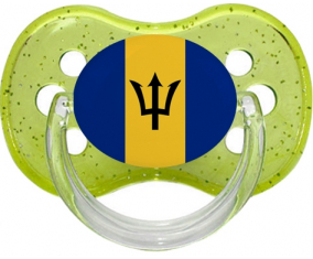 Bandera de lentejuelas de cereza tetina de Barbados