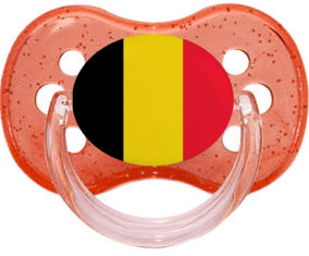 Bandera Bélgica Cereza Roja Brillo Lollipop