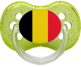 Bandera Bélgica verde cereza brillo lollipop