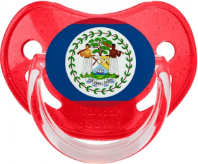 Bandera de Belice Rojo Physiological Sequined Lollipop