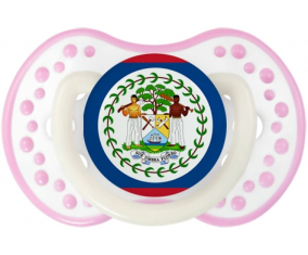 Bandera de Belice lovi dynamic fosforescente blanco-rosa