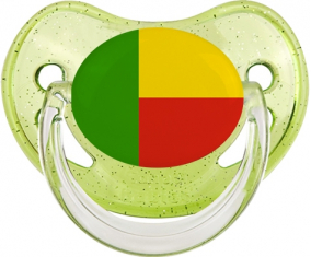 Benin Bandera Verde Lentejuelas Physiological Lollipop