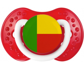 Bandera Benin Lollipop lovi dynamic Clásico Blanco-Rojo