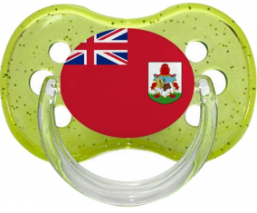 Bandera de las Bermudas chupa lentejuelas verde cereza