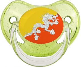 El dragón verde brillante de Bután