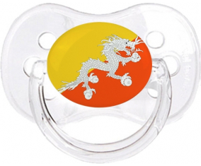 Bandera de Bután clásico transparente cereza lollipop