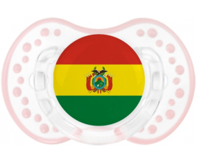 Bandera boliviana Lollipop lovi dynamic clásico retro-blanco-rosa-tierno
