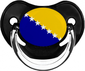 Bandera Bosnia y Herzegovina Clásica Tetina Fisiológica Negra
