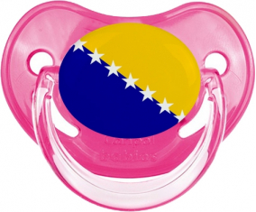 Bandera Bosnia y Herzegovina Tétine Rosa Clásica Fisiológica