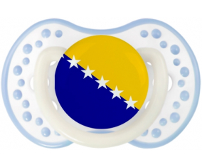Bandera Bosnia y Herzegovina Sucete lovi dynamic clásico blanco-cian