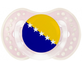 Bandera Bosnia y Herzegovina Sucete lovi dynamic clásico retro-rosa-tierno