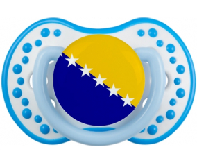 Bandera Bosnia y Herzegovina Sucete lovi dynamic fosforescente blanco-azul