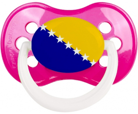 Bandera Bosnia y Herzegovina Sucete Anatómico Clásico Rosa Oscura