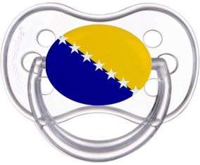 Bandera Bosnia y Herzegovina Sucete Anatómico Clásico Transparente