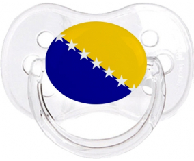 Bandera Bosnia y Herzegovina Azúcar Cherry Classic Transparente