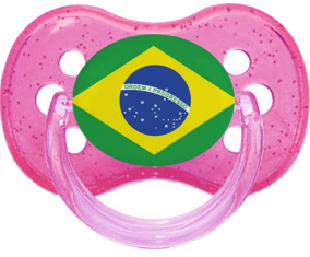 Bandera brasileña Tetine Cherry Glitter