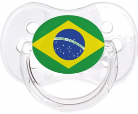 Bandera brasileña Tetine Cherry Classic Transparente