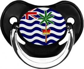 Bandera Territorio Británico del Océano Índico Clásico Tetín Fisiológico Negro