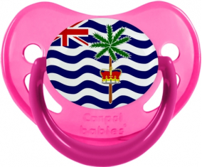 Bandera territorio británico del Océano Índico Tetina Fosforescente Rosa