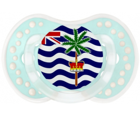 Bandera británico territorio del Océano Índico Sucete lovi dynamic retro-turquesa-laguna clásica
