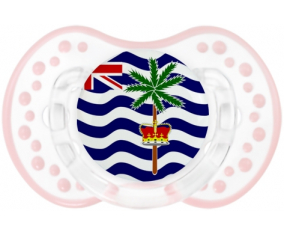 Bandera británico Territorio del Océano Índico Sucete lovi dynamic clásico retro-blanco-rosa-tierno