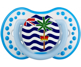 Bandera territorio británico del Océano Índico Sucete lovi dynamic fosforescente azul-azul