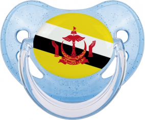 Brunei Darussalam Bandera dragón de lentejuelas azules