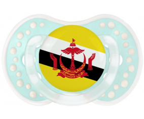 La bandera de Brunei Darussalam Tetine lovi dynamic clásico retro-turquesa-laguna