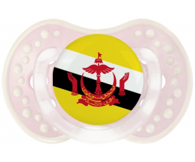 La bandera de Brunei Darussalam Tetine lovi dynamic clásico retro-rosa-tierno