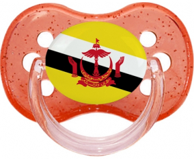 Brunei Darussalam brillo rojo cereza lollipop bandera