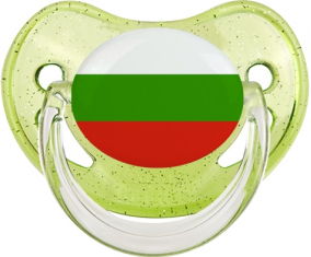 Bandera Bulgaria Piruleta Fisiológica Verde con Lentejuelas