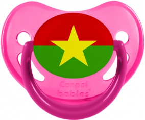 Bandera Burkina Faso Piruleta Fisiológica Fosforescente Rosa