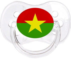 Bandera de Burkina Faso Tetin Cherry Classic Transparente