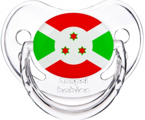 Bandera de Burundi Tetine Fisiológica Clásica Transparente