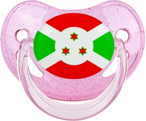 Bandera de Burundi Rosa de brillo tetino fisiológico