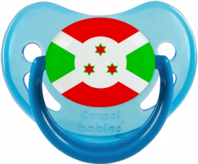 Bandera de Burundi Fisiológica Tetina Fosforescente Azul