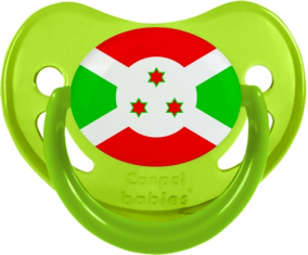 Bandera de Burundi Fosforescente Tetino Fisiológico Verde