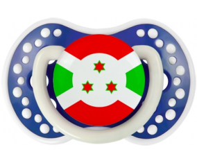 La bandera de Sucete de Burundi lovi dynamic azul marino fosforescente
