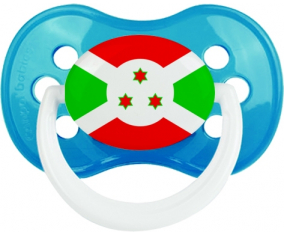 Burundi Dragón Clásico Bandera Anatómica Cian