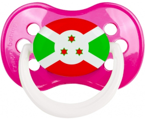 Burundi Sucete anatómico clásico bandera rosa oscura