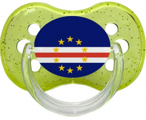 Bandera de Cabo Verde verde cereza brillante piruleta