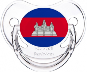 Bandera de Camboya clásica transparente piruleta fisiológica
