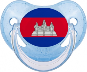 Piruleta Fisiológica de lentejuelas azules bandera camboyana
