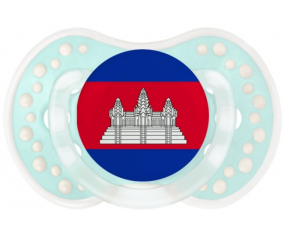 Bandera camboyana Lollipop lovi dynamic clásico retro-turquesa-laguna