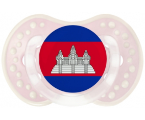 Bandera camboyana Lollipop lovi dynamic clásico retro-rosa-tierno
