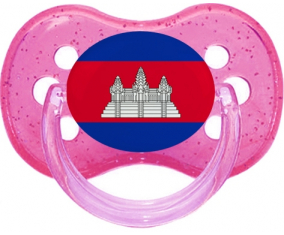 Rosa de purpurina de piruleta de bandera camboyana