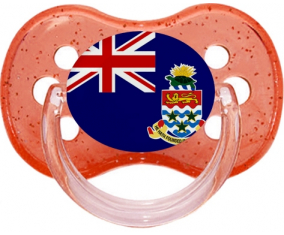 Bandera Islas Caimán Rojo Cereza Lentejuelas Lollipop