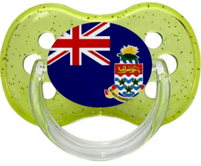 Bandera Islas Caimán Cereza Lentejuelas Verde Lollipop